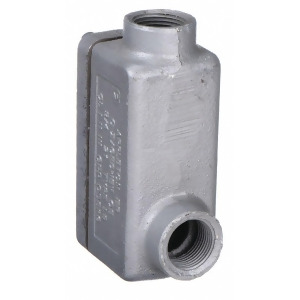 Lb-style 1/2 Conduit Outlet Body with Cover Threaded Iron 4.8 cu. in. - All