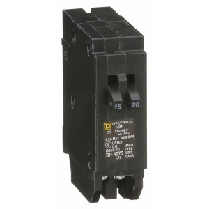 Plug In Circuit Breaker Hom Number of Poles 1 15/20 Amps 120/240Vac Tandem - All