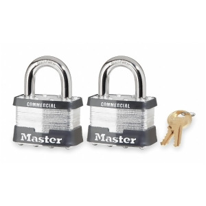 Master Lock Alike-Keyed Padlock Open Shackle Type 1 Shackle Height Silver - All