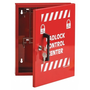 Brady Lockout Cabinet Unfilled 10 x 12 Red/White Steel Lr008e - All