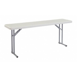 Rectangle Seminar Table Light Spotted Gray 72 W x 18 Depth - All