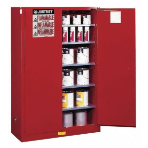 Justrite 60 gal. Paint and Ink Cabinet 65 x 43 x 18 Manual Door Type 894511 - All