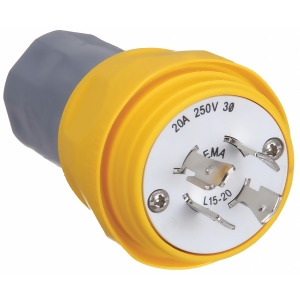 Hubbell Wiring Device-kellems Watertight Locking Plug Hbl26w75 - All