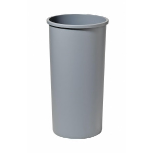Untouchable 22 gal. Round Open Top Utility Trash Can 30-1/8 H Gray - All