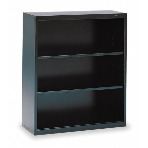 Tennsco 34-1/2 x 13-1/2 x 40 Stationary Bookcase with 3 Shelves Black B-42bk - All
