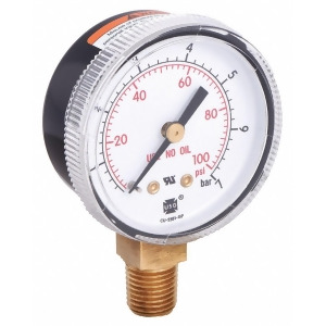Miller Electric 2 Welding Regulator Pressure Gauge 0 to 100 psi Ga143-03 - All