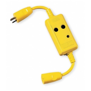 Hubbell Wiring Device-kellems Line Cord Gfci Yellow Pvc Gfp4c15m - All