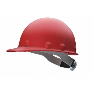 Front Brim Hard Hat 8 pt. Ratchet Suspension Red Hat Size One Size Fits Most - All