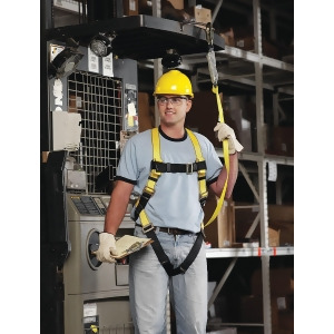 Msa Workman Full Body Harness with 400 lb. Weight Capacity Yellow Xs - All