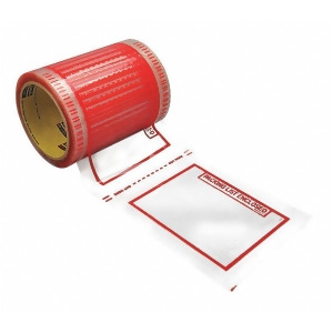 Scotch Packing List Envelope Roll Pk333 Clear with Red Print Polyethylene 829 - All