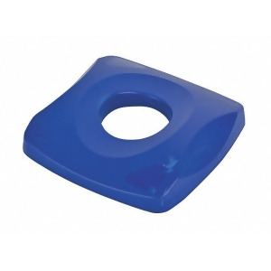 Rubbermaid Blue Bottle and Can Recycling Top Blue Plastic Fg269100blue - All