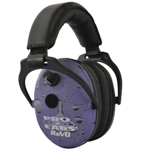 Pro Ears Er300pur Pro Ears ReVO Electronic Ear Muffs Nrr 25 Purple Rain - All