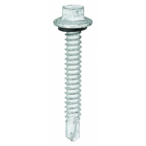 Teks 3 Steel Self Drilling Screw with Hex Washer Head Type and Climaseal Finish - All