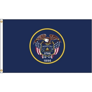 Nylglo Utah State Flag 4 ft.H x 6 ft.W Indoor Outdoor Nylon 145370 - All