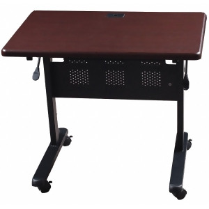 Balt Rectangle Mobile Training Table Mahogany 36 W x 24 Depth 89876 - All