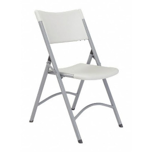 Textured Gray Steel Folding Chair with Speckled Gray Seat Color 4Pk - All