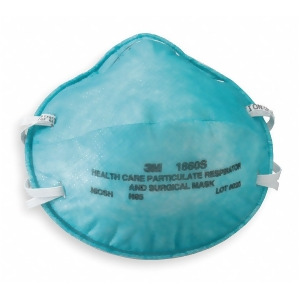 3M N95 Disposable Healthcare Respirator Molded Green Mask Size S 20Pk 1860S - All