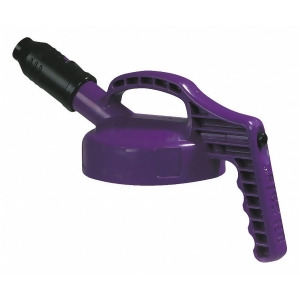 Oil Safe Stumpy Spout Lid Purple Hdpe 100507 - All