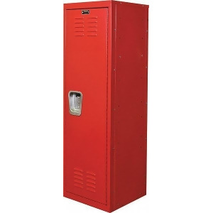 Red Wardrobe Locker 1 Wide 1 Tier Openings 1 15 W X 15 D X 48 H - All