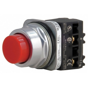 Siemens Non-Illuminated Push Button 30mm Red Metal 52Pa8b2j - All