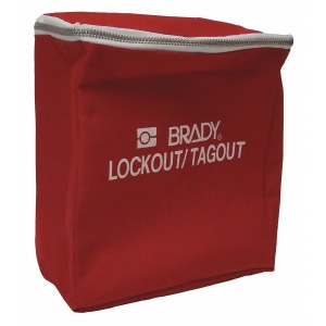 Brady Lockout Pouch Unfilled Pouch Red Red Includes 1 Pouch 121502 - All