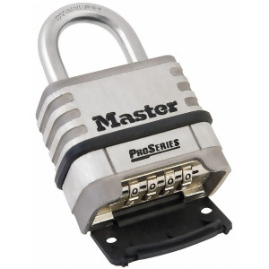 Combination Padlock Resettable Bottom-Dial Location 1-1/16 Shackle Height - All