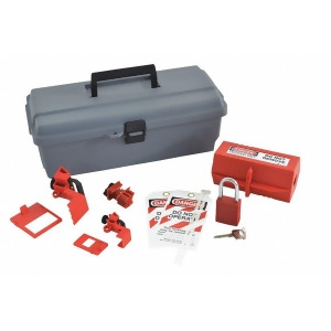 Brady Portable Lockout Kit Filled Electrical Lockout Tool Box Gray 95540 - All