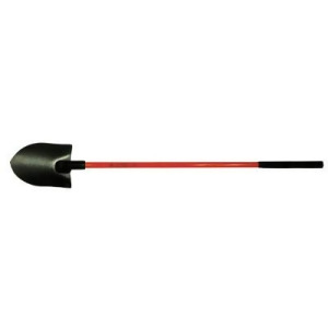 Certified Non-Conductive Shovel 11.5x9 Round Pt Blade 48in Fiberglass Straight - All