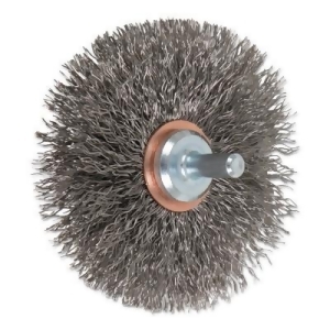 Mounted Crimped Wheel Brushes Stainless Steel 20 000 Rpm 3 X 0.014 - All