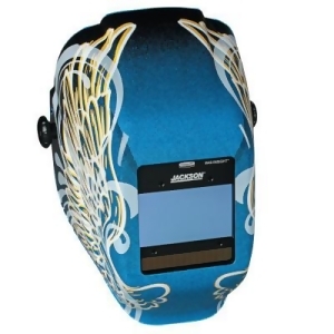 Wh40 Insight Halo X Variable Welding Helmet Green; 9-13 Blue W/Gold Wings - All