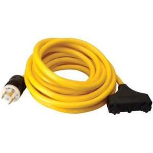 Generator Extension Cord 25 Ft 3 Outlets 30 Amp - All