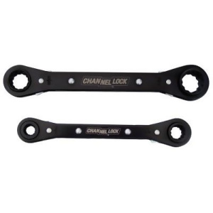 2 Pc. 4-In-1 Ratcheting Box Wrench Sets Sae - All