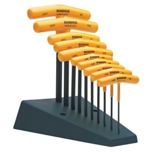 T-handle Hex Tool Sets 10 Per Stand Hex Tip Inch - All