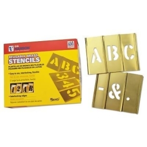 33 Piece Single Letter Sets Brass 2 In - All