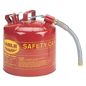 Type Ll Safety Cans Flammable Storage Can 5 Gal Red 7/8 In. Flex Metal Spout - All