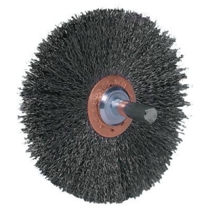 Stem-mounted Wide Conflex Brush 3 in D X 1 W .008 Stainless Steel 20 000 Rpm - All