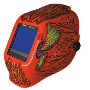 Truesight Ii Digital Variable Adf Welding Helmet Flaming Butterfly Rd/Or - All