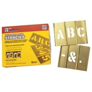 33 Piece Single Letter Sets Brass 3 In - All