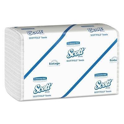 Scott SCOTTFOLD Paper Towels, 7 4/5 x 12 2/5, White, 175 Towels/Pack 