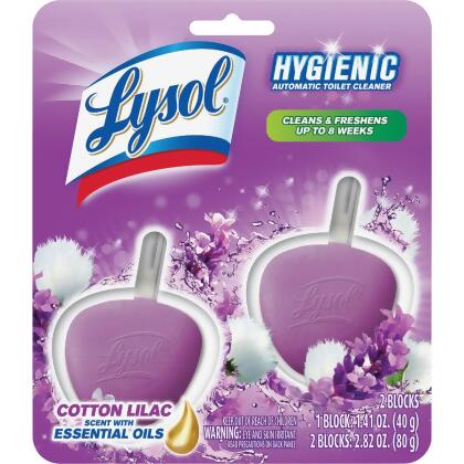 Lysol Cotton Lilac Scent Complete Clean Automatic Toilet Bowl Cleaner (2-Pack) 