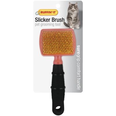 Westminster Pet Ruffin' it Plastic Bristle Cat Grooming Slicker Brush 19793 