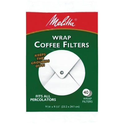 Melitta White Wrap Coffee Filter (40-Pack) 627402 