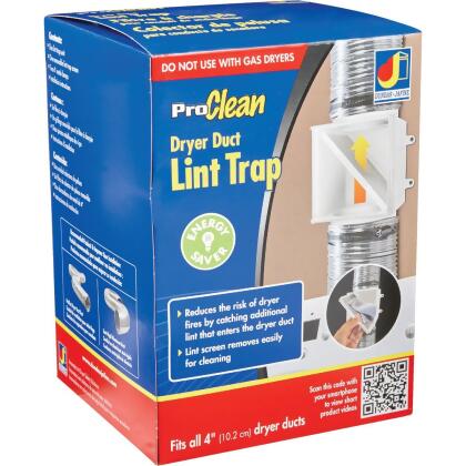 ProClean Plastic Dryer Duct Lint Trap PCLT4WZW 