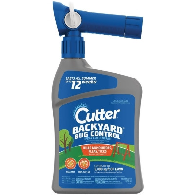 Cutter Backyard Bug Control 32 Oz. Ready To Spray Hose End Mosquito Killer 