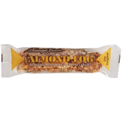 Crown 2.5 Oz. Almond & Caramel Almond Log 120100 Pack of 12 