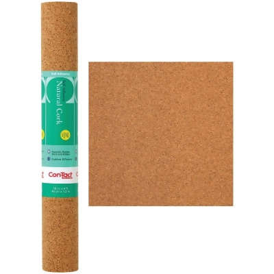 Con-Tact 18 In. x 4 Ft. Cork Self-Adhesive Shelf Liner 04F-C6421-06 