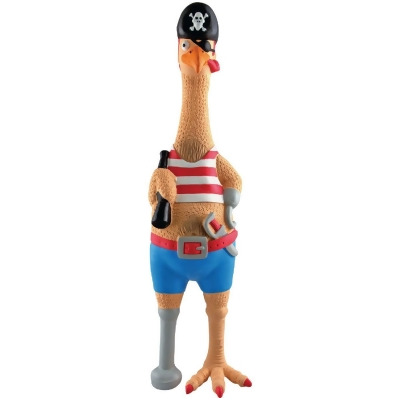 Westminster Pet Ruffin' It Captain Jack Squeaky 9.5 In. Chicken Dog Toy 80528-1 