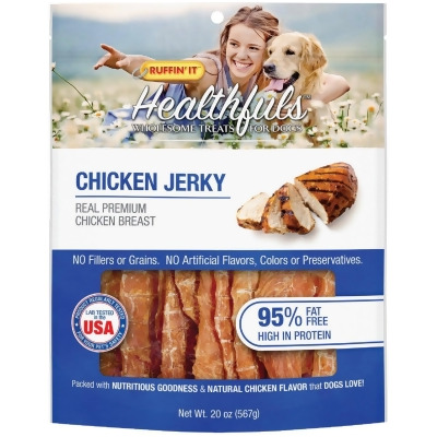 Ruffin' it Healthfuls Chicken Jerky Dog Treat, 20 Oz. 08200 