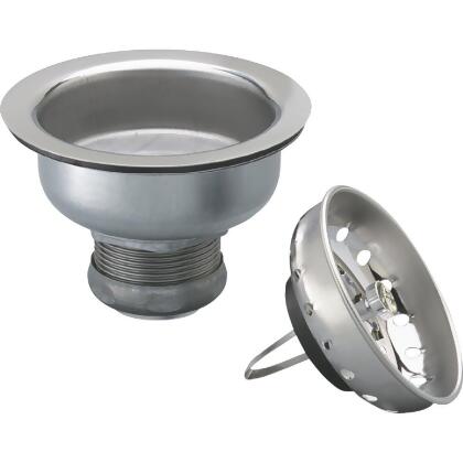 Keeney 3-1/2 in. to 4 In. Stainless Steel Basket Strainer Assembly 1443SS