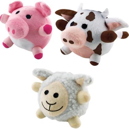 Westminster Pet Ruffin' it Barnyard Buddy Plush 4 In. Dog Toy 16223